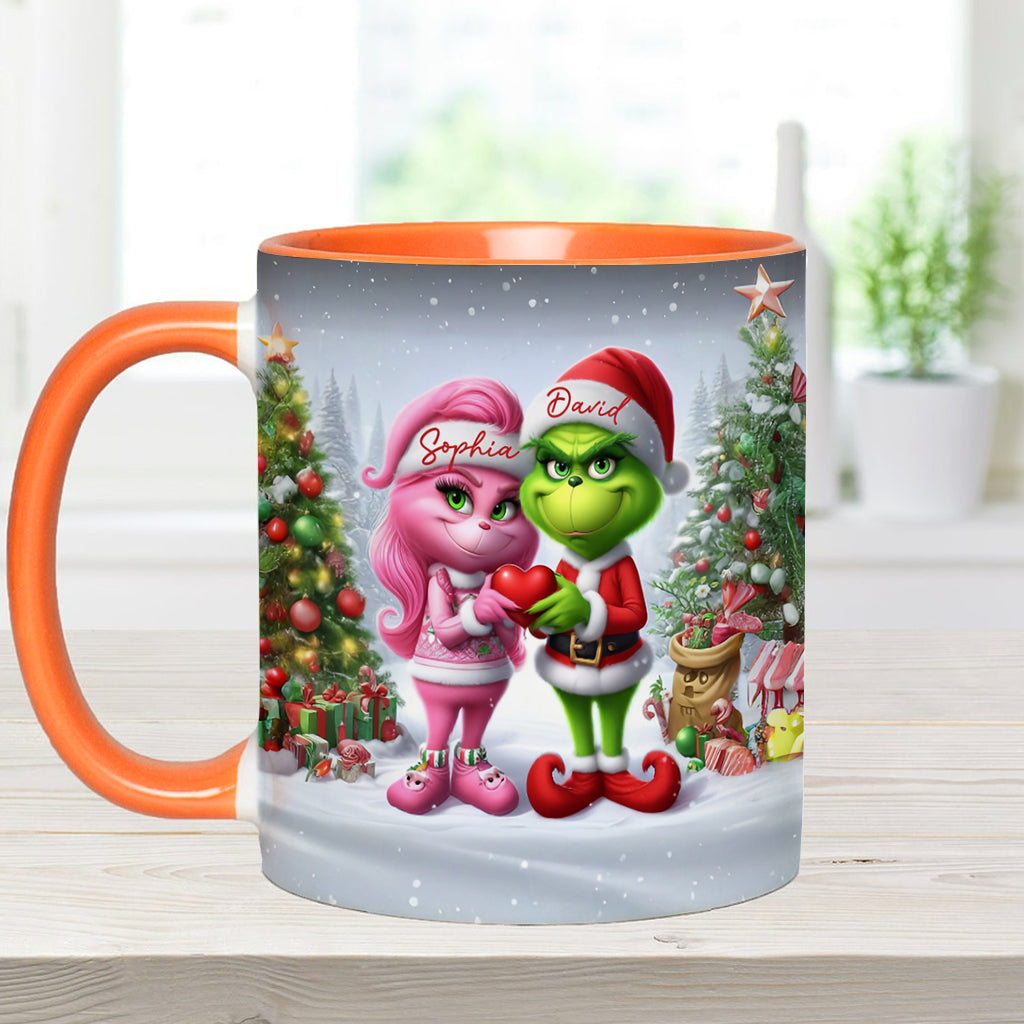 Joyeux Grinchmas - Mug personnalisé avec étole de Noël