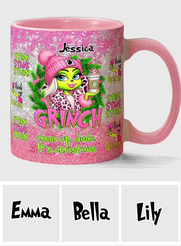 Fröhliche Grinchmas - Personalisierter Stola-Weihnachtsbecher