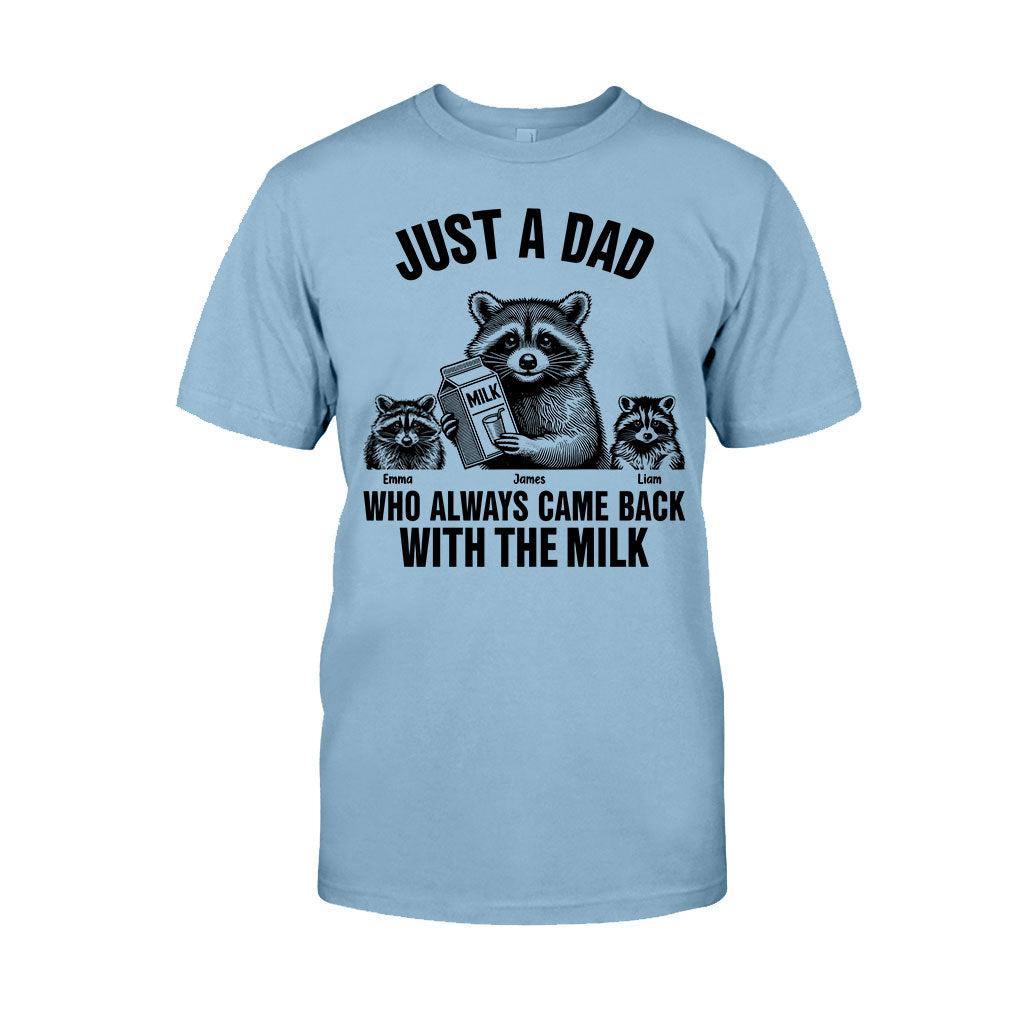 Un papa qui revenait toujours avec le lait - T-shirt et sweat à capuche personnalisés pour papa