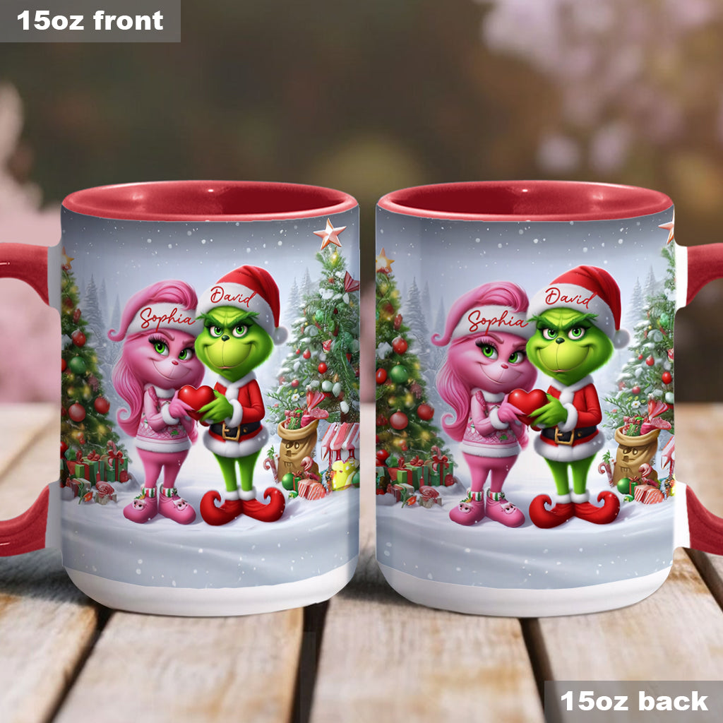 Joyeux Grinchmas - Mug personnalisé avec étole de Noël