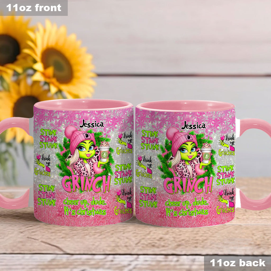 Fröhliche Grinchmas - Personalisierter Stola-Weihnachtsbecher