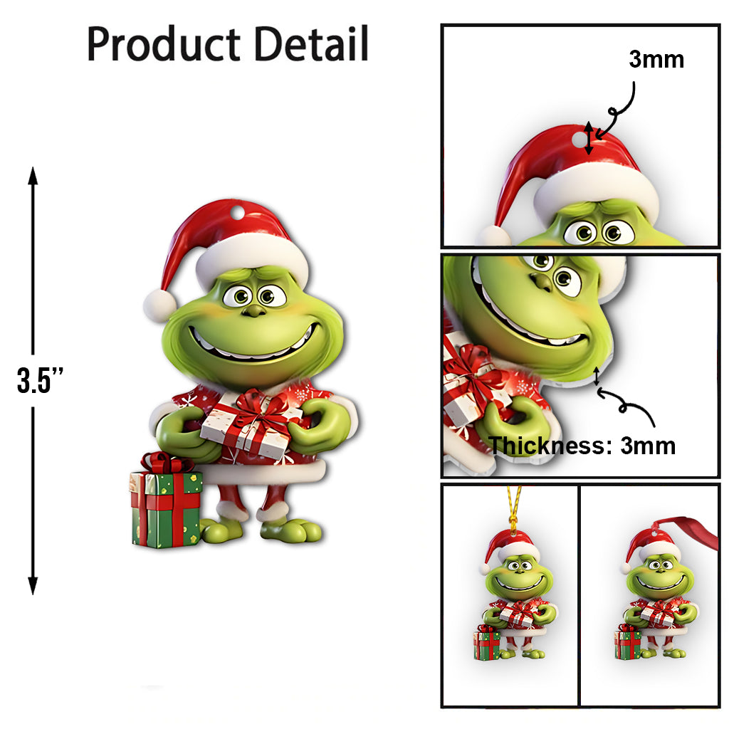 Fröhliche Grinchmas – Personalisierte Stola als Weihnachtsschmuck