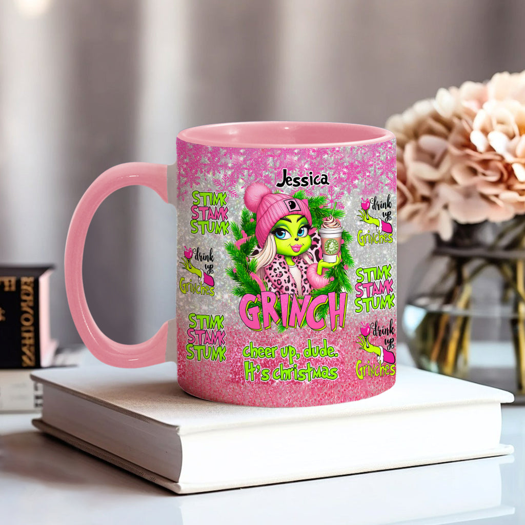 Fröhliche Grinchmas - Personalisierter Stola-Weihnachtsbecher