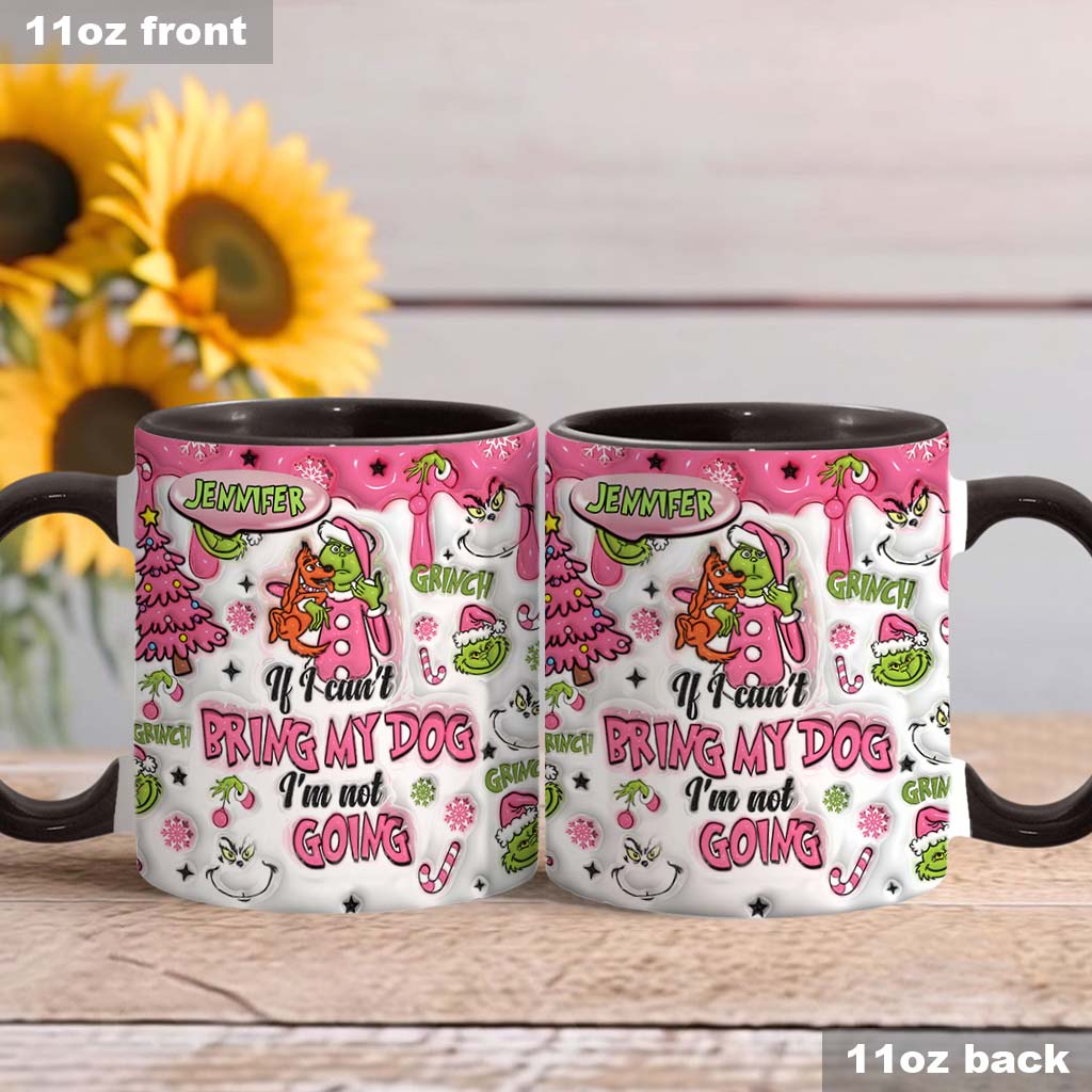 Wenn ich meinen Hund nicht mitbringen kann – personalisierte Stola-Weihnachtstasse