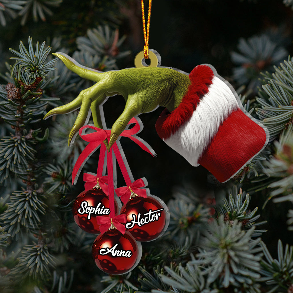 Fröhliche Grinchmas – Personalisierter Familienschmuck