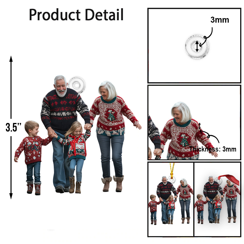 Custom Any Photo Ornament - Personalized Family Custom Shaped Ornament