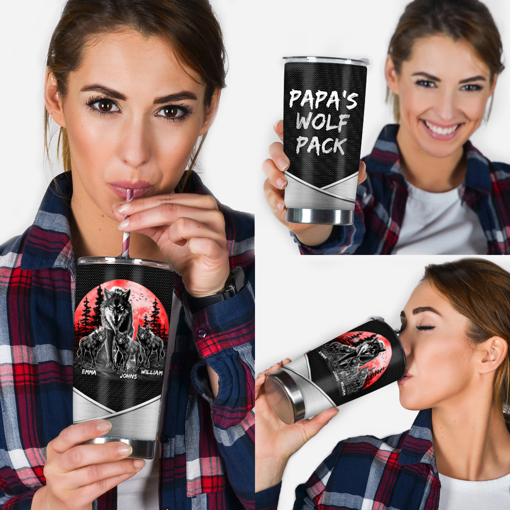 Papa Wolf – Personalisierter Vater-Trinkbecher