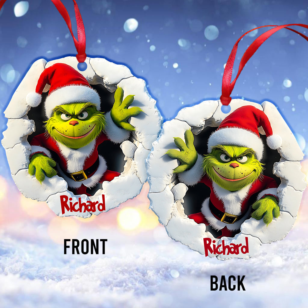 Jeep verte stole - Ornement de Noël stole personnalisé