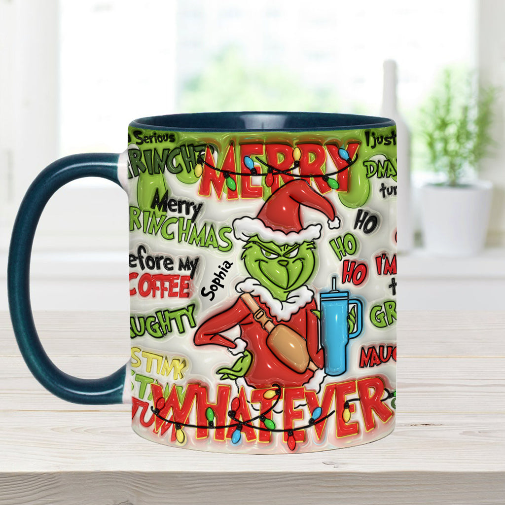 Fröhliche Grinchmas - Personalisierter Stola-Weihnachtsbecher