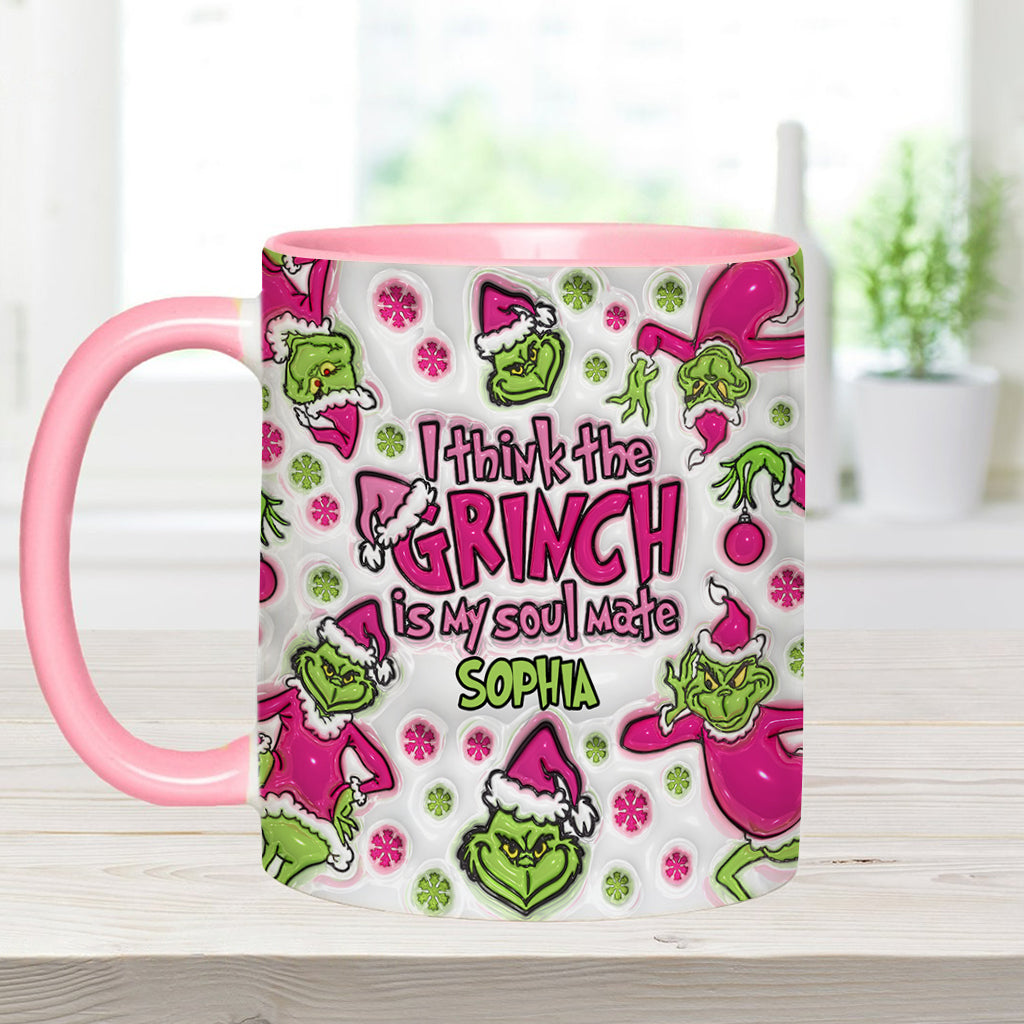 Mon âme sœur - Mug personnalisé avec étole de Noël