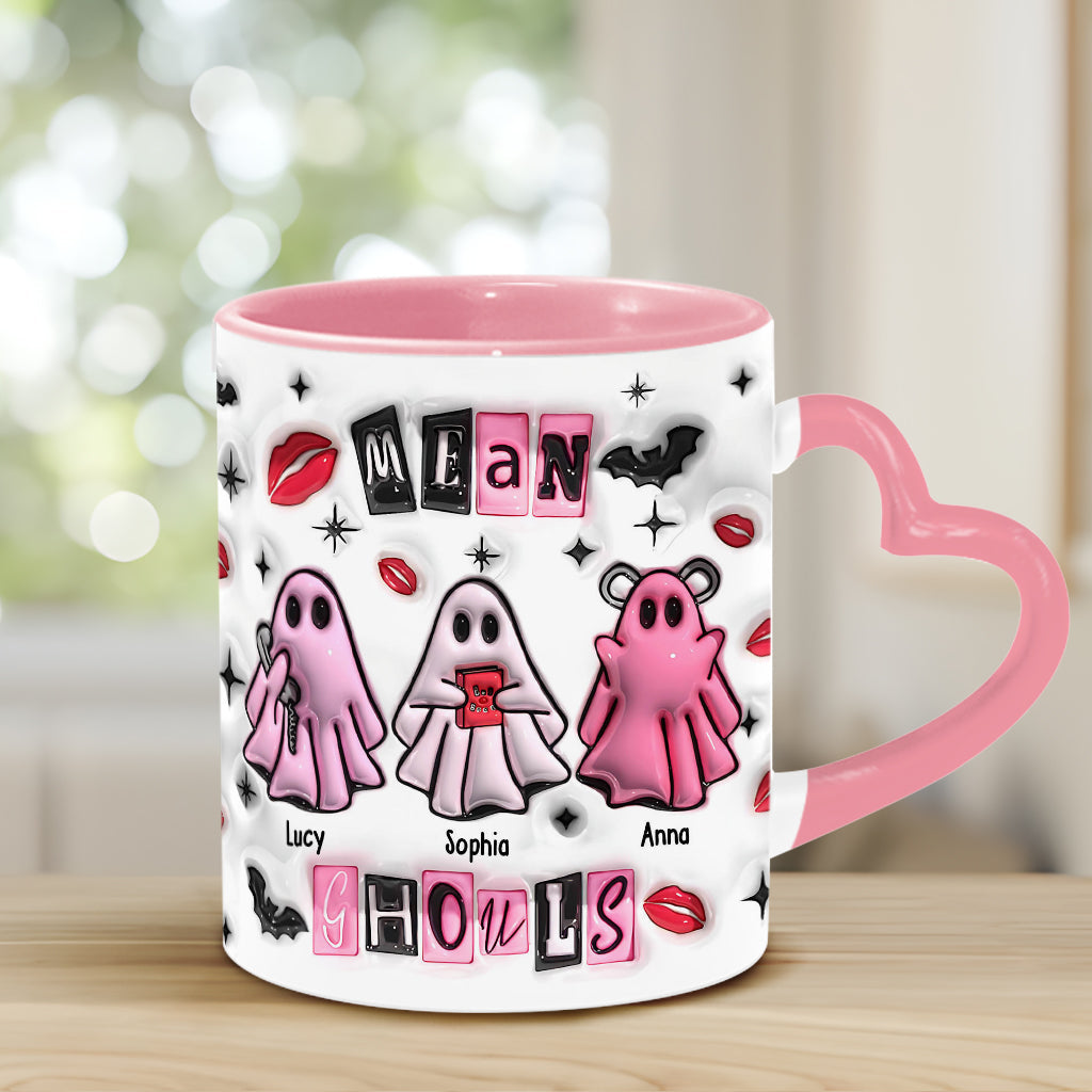 Mean Ghouls - Personalisierter Becher mit Herzgriff für die beste Freundin