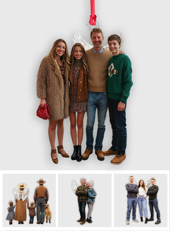 Ornement personnalisé avec photo - Ornement familial personnalisé de forme personnalisée