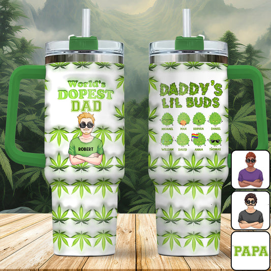 Der coolste Papa aller Zeiten – personalisierter Vaterbecher mit Henkel