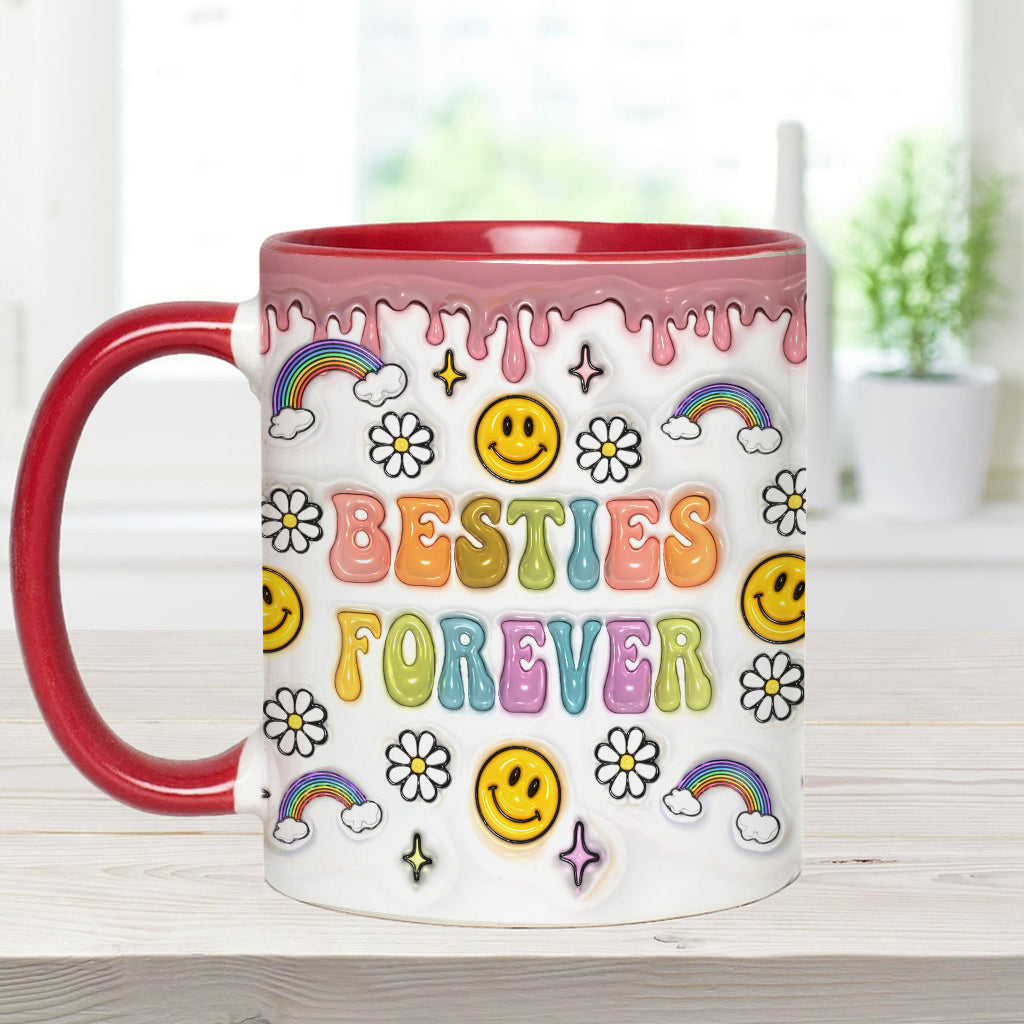 Für immer beste Freundinnen - Personalisierte Tasse mit Freundschaftsmotiv