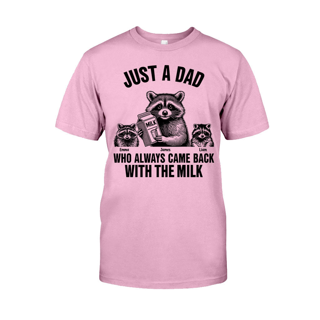 Un papa qui revenait toujours avec le lait - T-shirt et sweat à capuche personnalisés pour papa