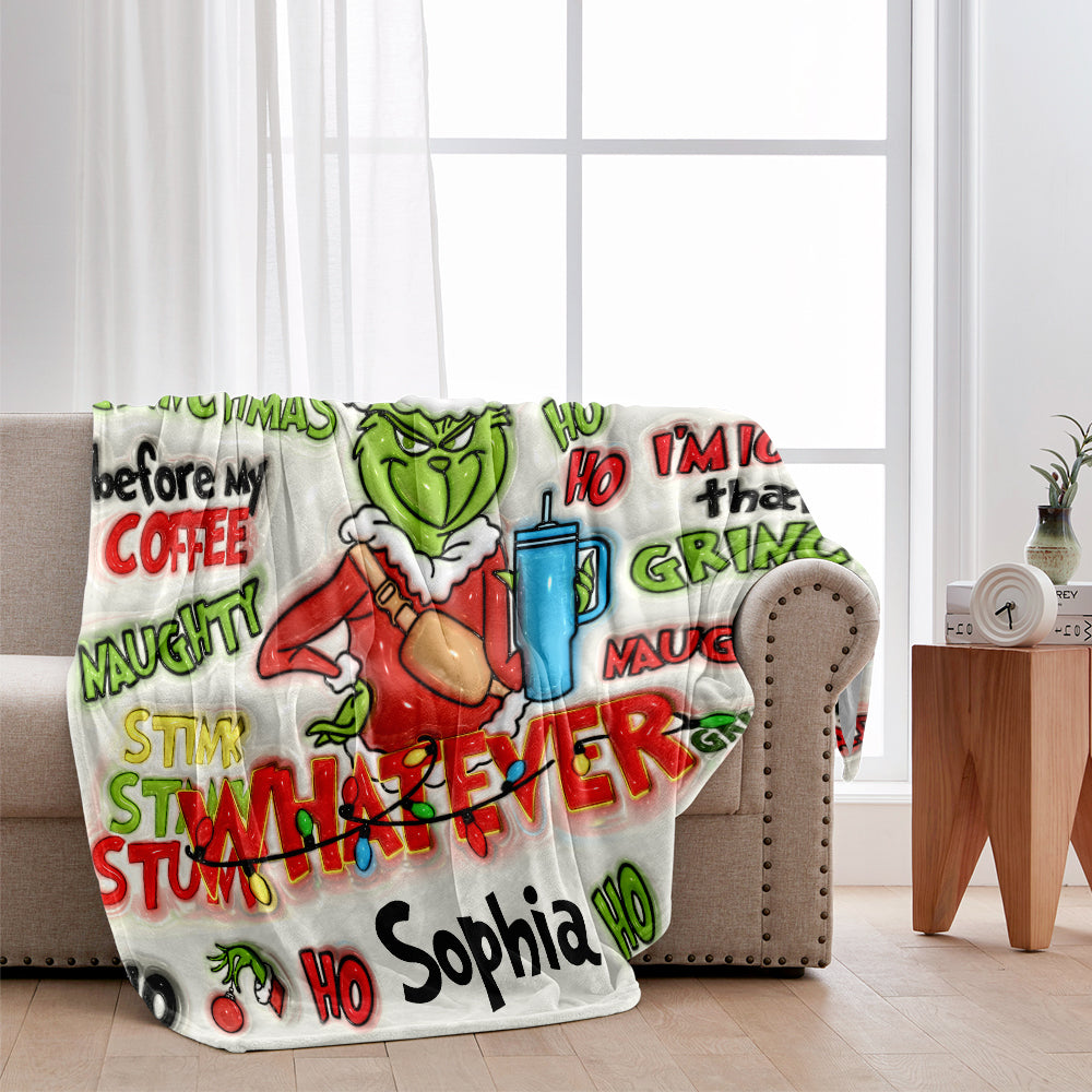 Joyeux Grinchmas - Étole de Noël personnalisée