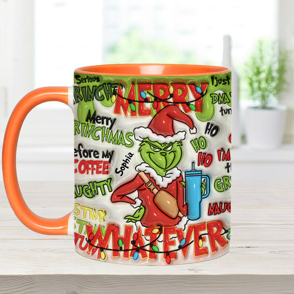 Fröhliche Grinchmas - Personalisierter Stola-Weihnachtsbecher