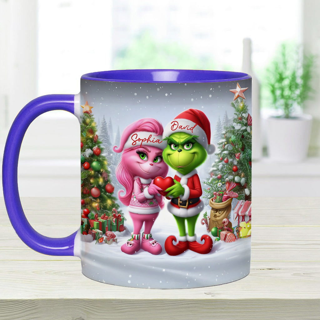 Joyeux Grinchmas - Mug personnalisé avec étole de Noël