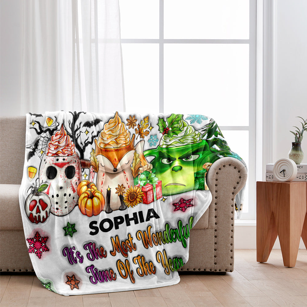 Fröhliche Hallothanksmas - Personalisierte Stola-Weihnachtsdecke