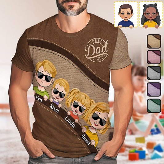 Papas Team – Unzerbrechliche Bindung – Personalisiertes Vater-Shirt
