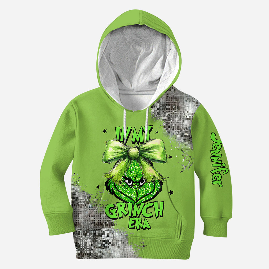 Dans mon ère Grinch - Sweat à capuche et legging personnalisés « Étole de Noël »