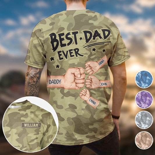 Bester Papa aller Zeiten - Personalisiertes Vater-Shirt