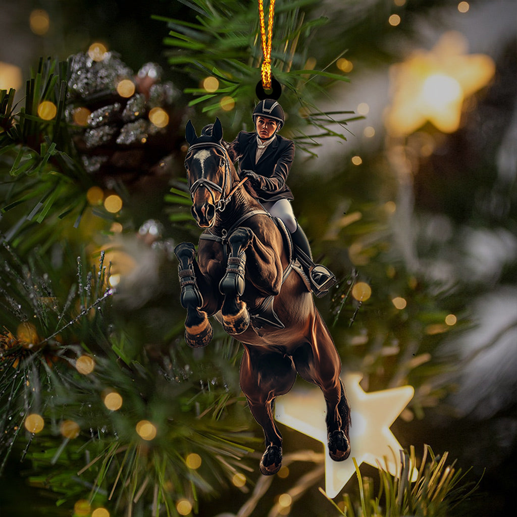 Custom Any Photo Ornament - Personalized Horse Custom Shaped Ornament