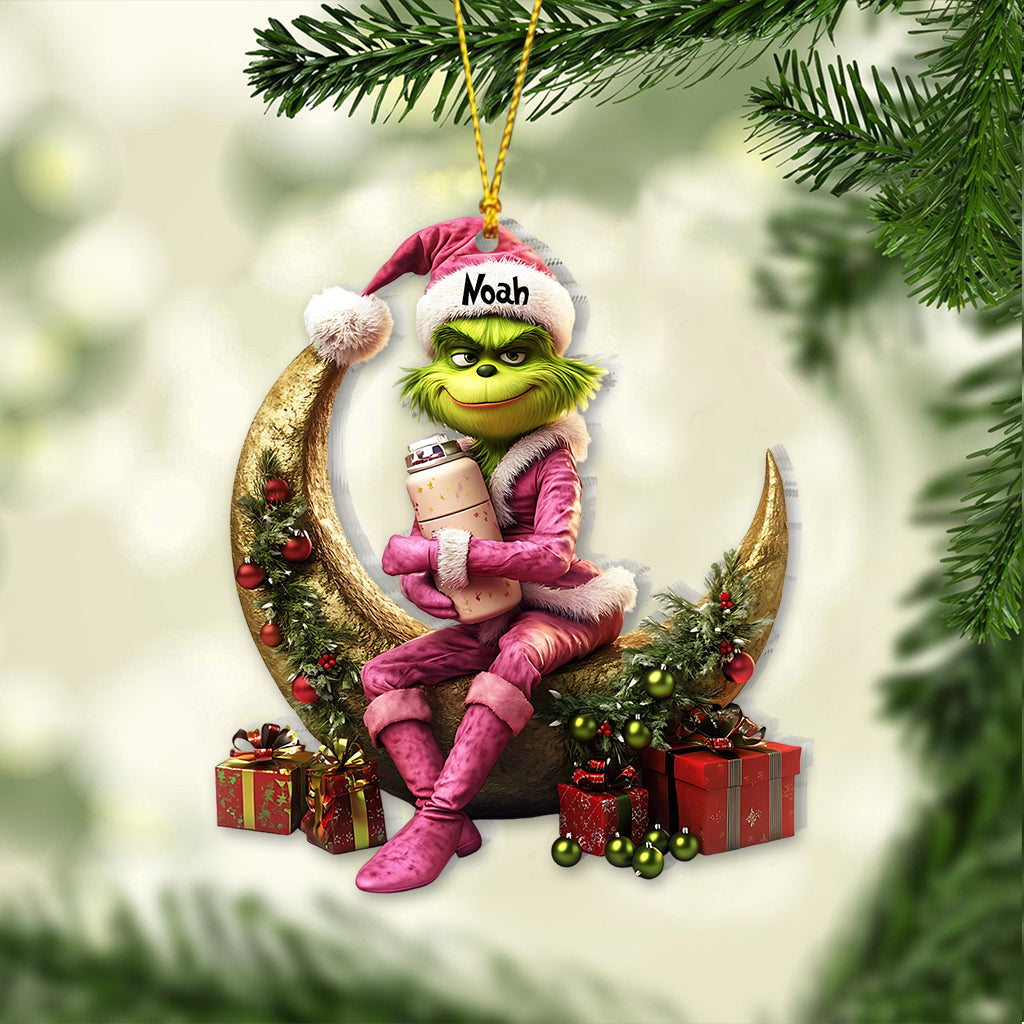 Freche grüne Dame – Personalisierte Stola als Weihnachtsschmuck