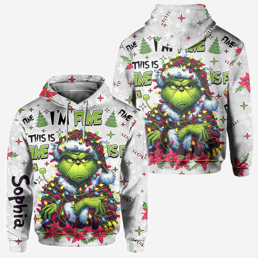 Alles gut, mir geht's gut – personalisiertes Stola-Weihnachts-T-Shirt