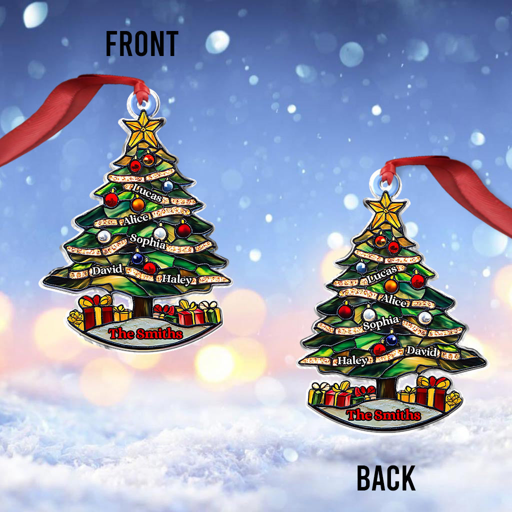 Joyeux Noël - Ornement de Noël personnalisé pour la famille