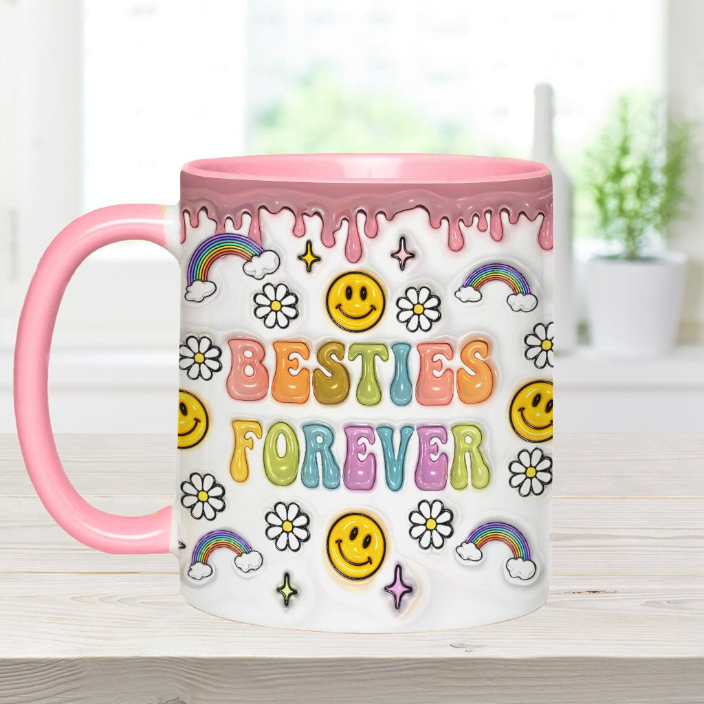 Für immer beste Freundinnen - Personalisierte Tasse mit Freundschaftsmotiv