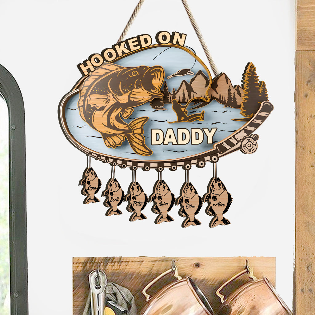Accro à papa - Panneau personnalisé en bois de palette pour père