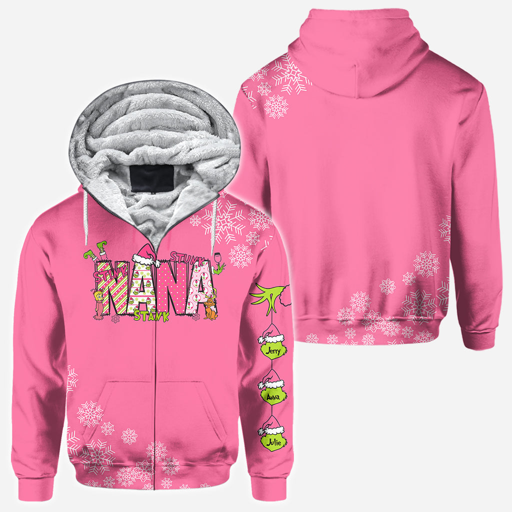 Grand-mère Grincheuse - T-shirt personnalisé « Vol de Noël »