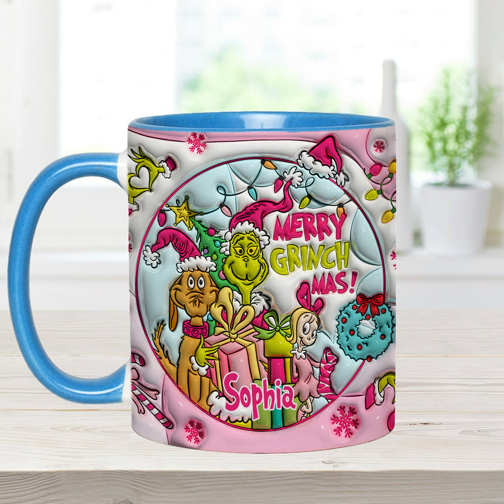 Fröhliche Grinchmas - Personalisierter Stola-Weihnachtsbecher