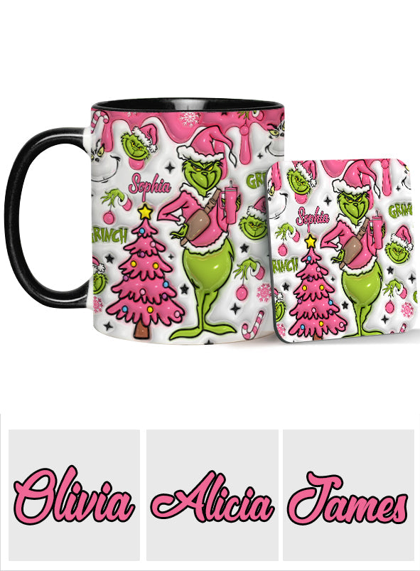 Fröhliche Grinchmas - Personalisierter Stola-Weihnachtsbecher