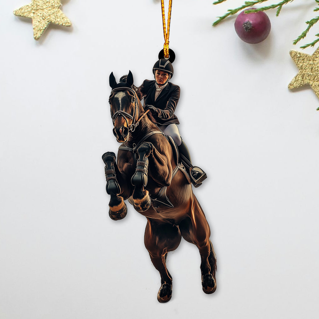 Custom Any Photo Ornament - Personalized Horse Custom Shaped Ornament