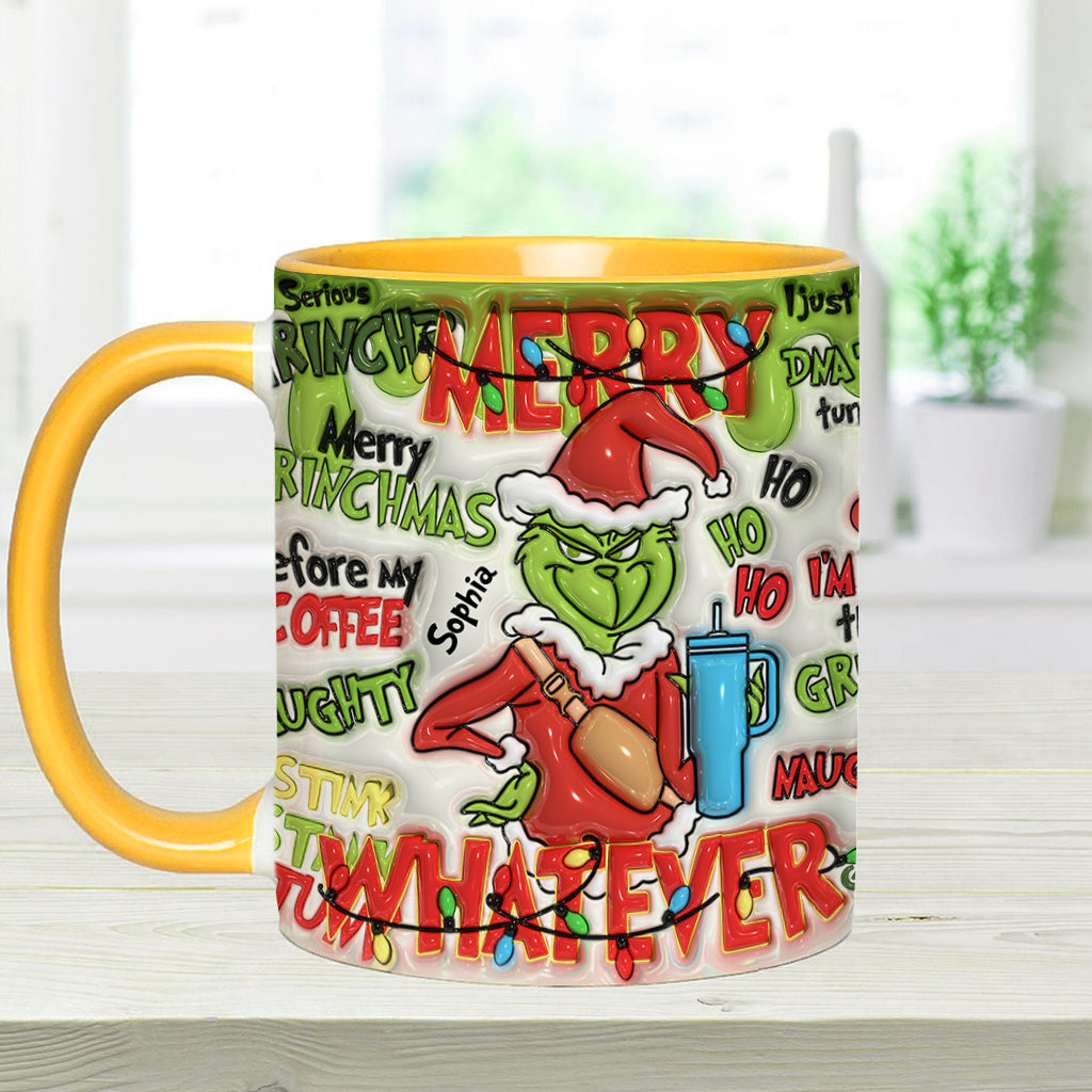 Fröhliche Grinchmas - Personalisierter Stola-Weihnachtsbecher
