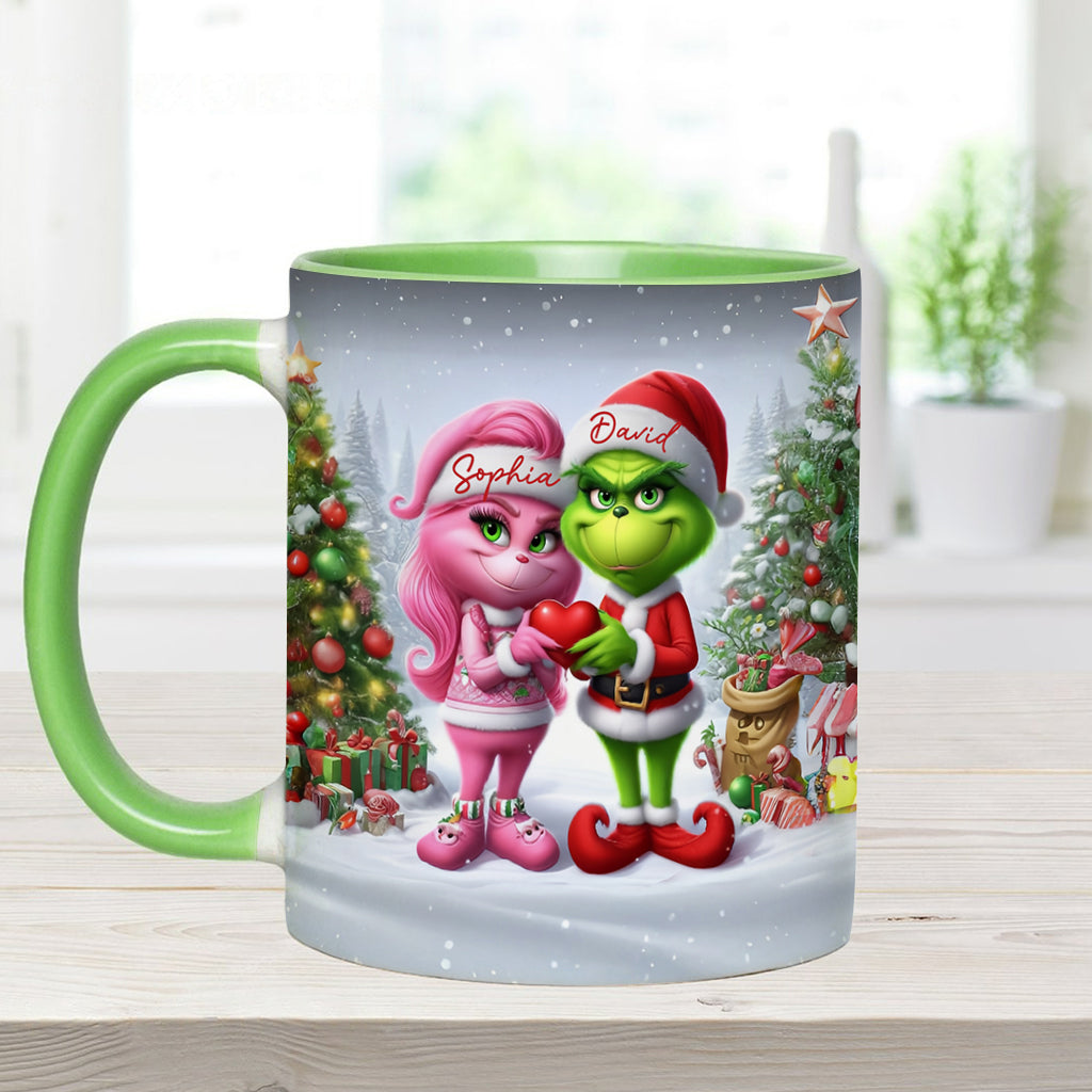 Joyeux Grinchmas - Mug personnalisé avec étole de Noël
