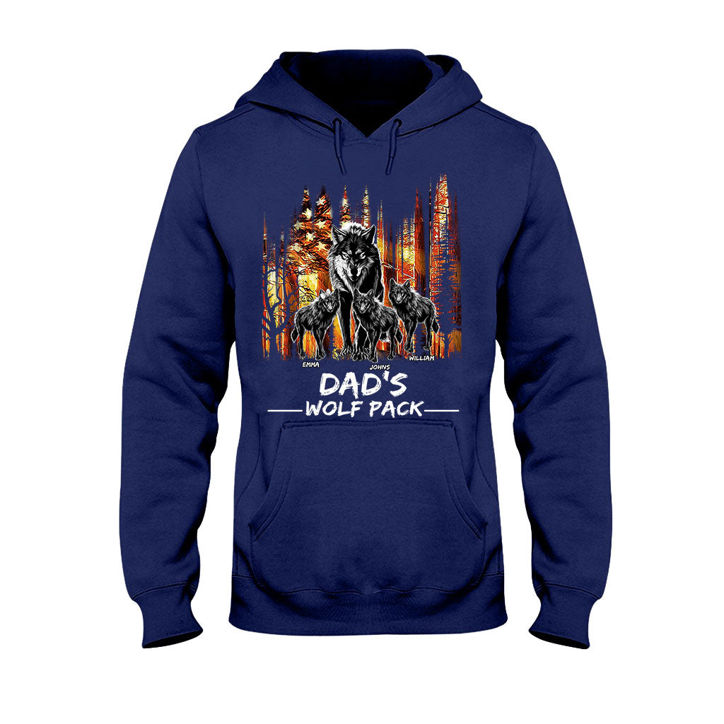 La meute de loups de papa - T-shirt et sweat à capuche personnalisés pour papa