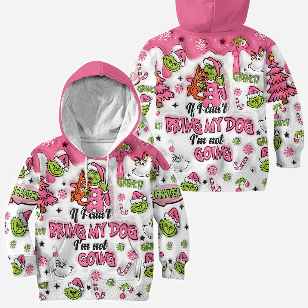 Wenn ich meinen Hund nicht mitbringen kann - personalisiertes Stola-Weihnachts-T-Shirt