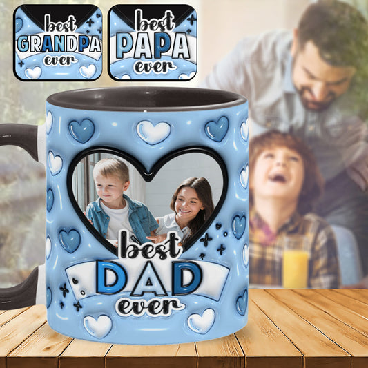 Bester Papa aller Zeiten - Personalisierte Tasse mit Vater-Akzent