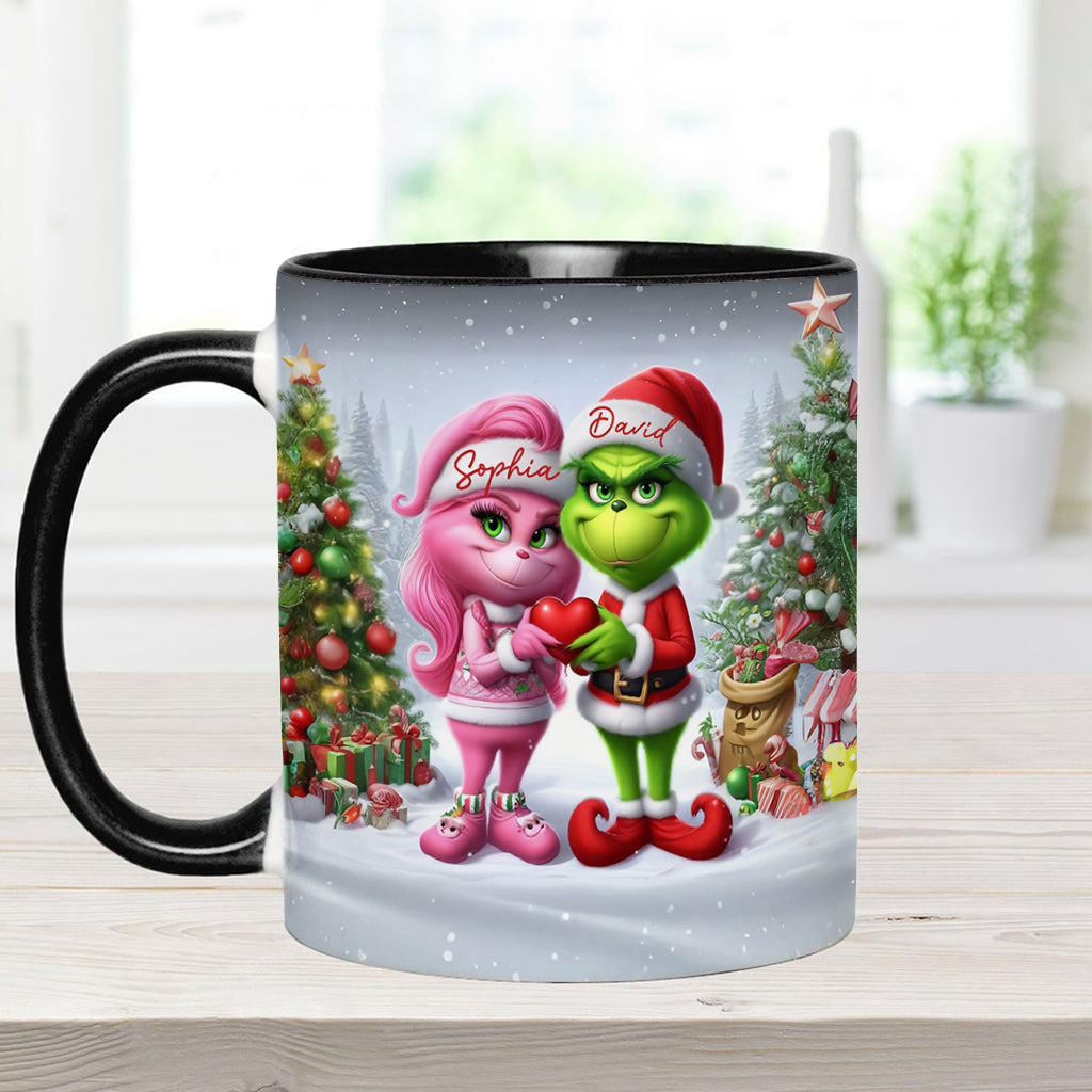 Joyeux Grinchmas - Mug personnalisé avec étole de Noël