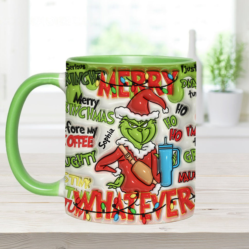 Fröhliche Grinchmas - Personalisierter Stola-Weihnachtsbecher