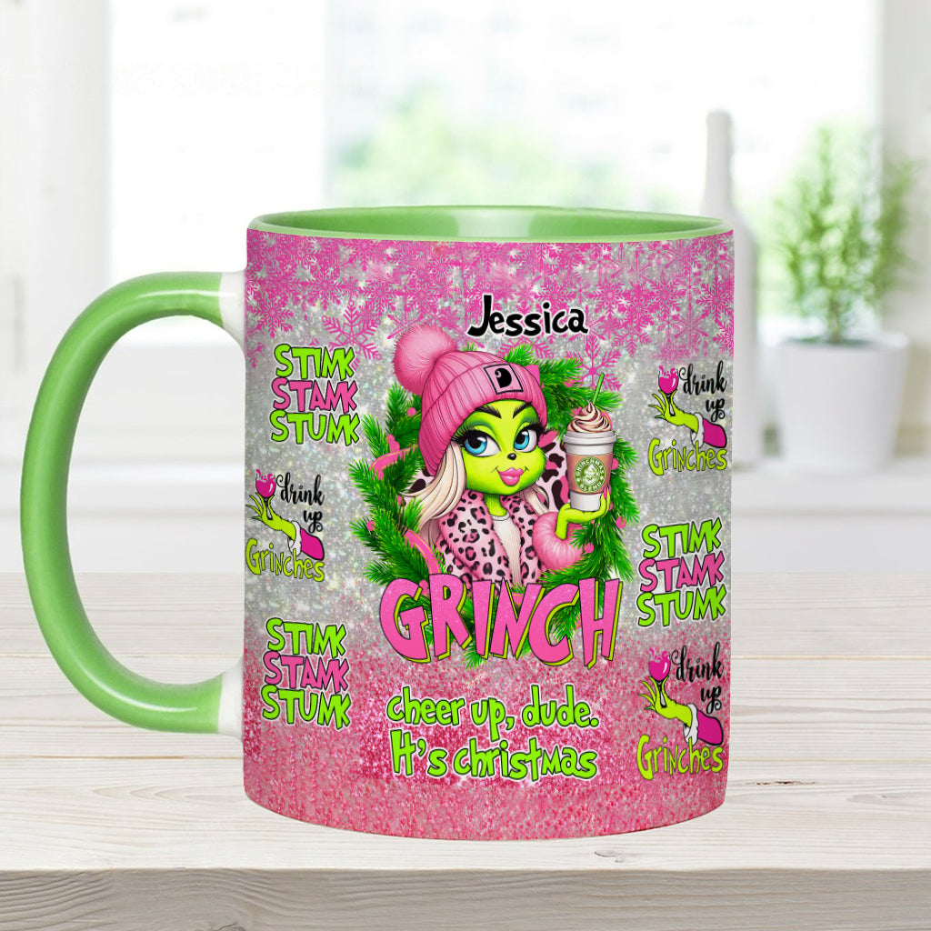 Fröhliche Grinchmas - Personalisierter Stola-Weihnachtsbecher