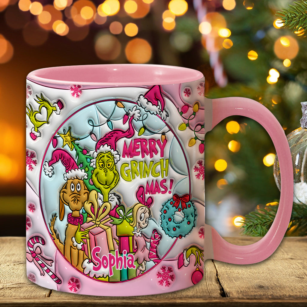 Fröhliche Grinchmas - Personalisierter Stola-Weihnachtsbecher
