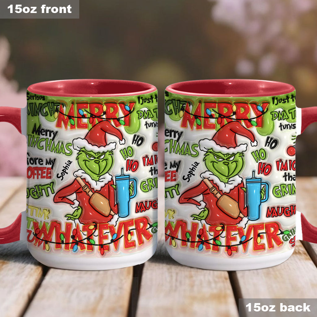 Fröhliche Grinchmas - Personalisierter Stola-Weihnachtsbecher