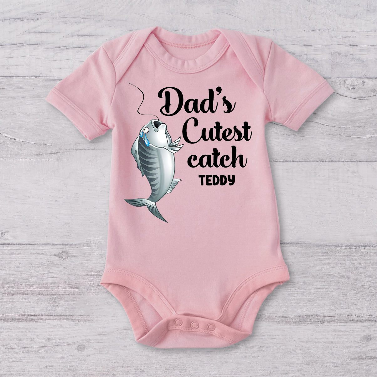 Echt cooler Papa – Personalisiertes Angel-T-Shirt und Babybody