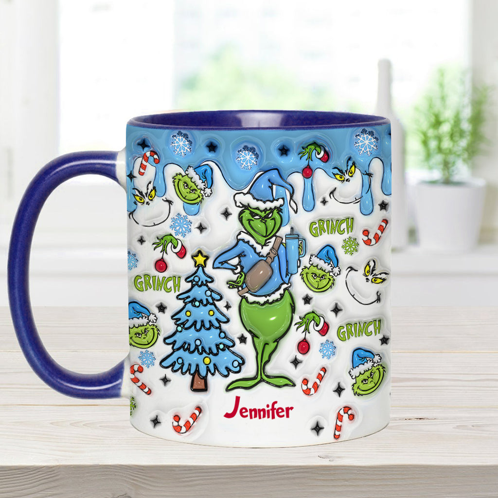 Attendez, quoi ? J'ai du caractère ! - Mug personnalisé « Étole de Noël »