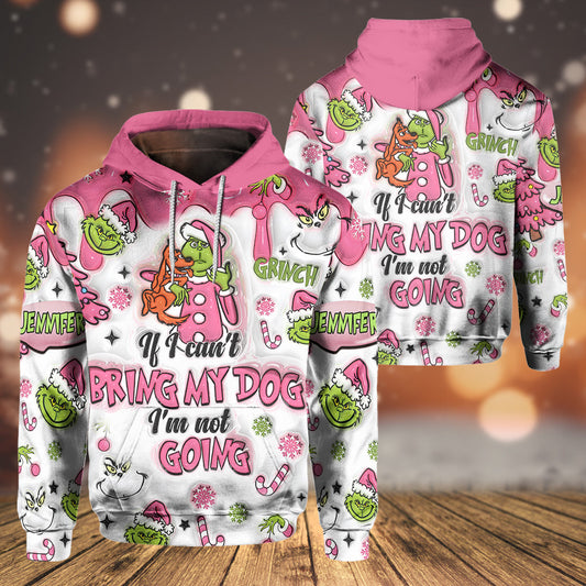 Wenn ich meinen Hund nicht mitbringen kann - personalisiertes Stola-Weihnachts-T-Shirt