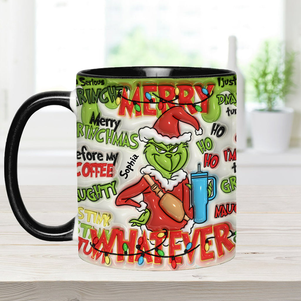 Fröhliche Grinchmas - Personalisierter Stola-Weihnachtsbecher